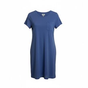 PACT NWT 100% organic cotton T-shirt dress. Light Blue